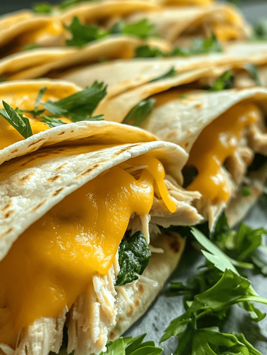 If you're in search of a quick and delicious meal option that can please the entire family, look no further than Cheesy Garlic Chicken Wraps. This recipe combines tender, flavorful chicken with a medley of cheeses and fresh ingredients, making it a perfect choice for busy weeknights or casual gatherings. The beauty of chicken wraps lies in their versatility; you can customize them to suit your taste preferences or use up ingredients in your fridge. Whether you're a seasoned cook or a kitchen novice, this recipe is straightforward and rewarding, promising to become a staple in your meal rotation.