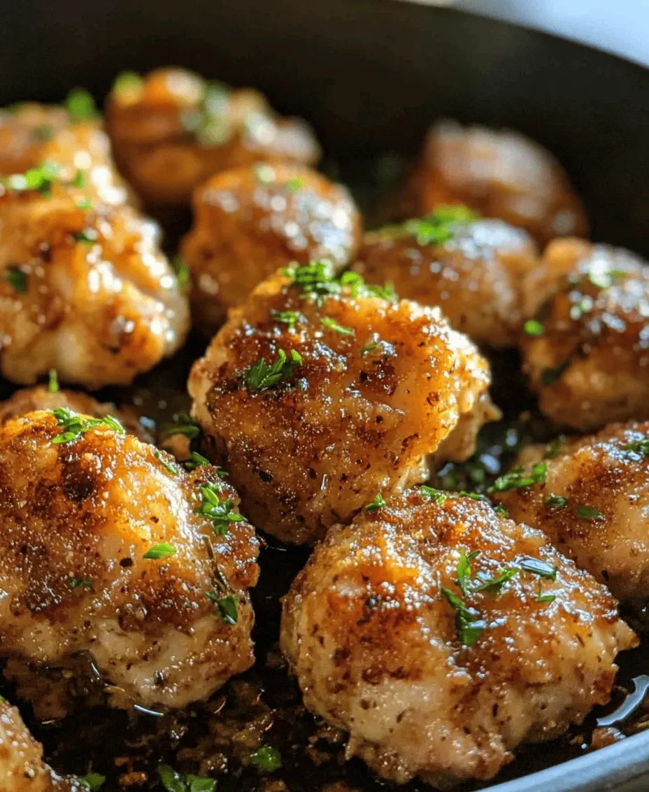Garlic Butter Chicken Bites are a delightful culinary creation that has captured the hearts of home cooks and food enthusiasts alike. This dish stands out for its quick preparation time and mouthwatering flavor, making it an excellent choice for any meal or gathering. Whether you're looking for a simple weeknight dinner or a crowd-pleasing appetizer for your next party, these tender, juicy chicken bites are sure to impress.