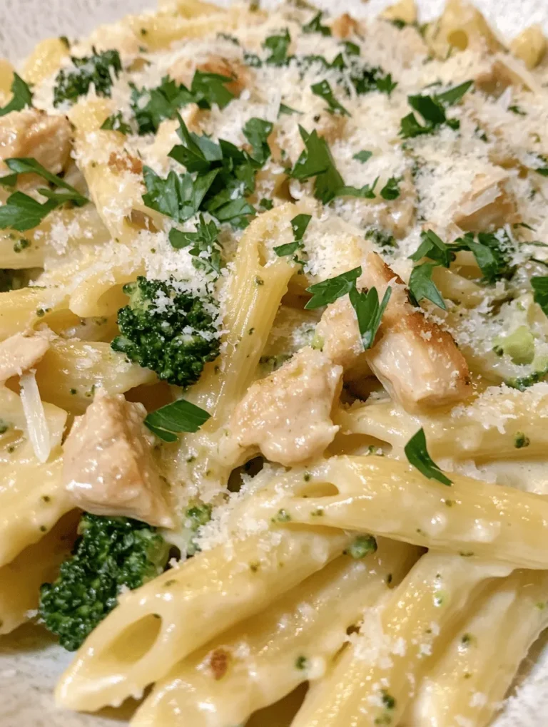 If you're on the hunt for a comforting and satisfying meal that can be whipped up in under an hour, look no further than Creamy Broccoli and Chicken Penne. This dish combines the richness of a creamy sauce with the nutritious crunch of fresh broccoli and tender chicken, making it a beloved choice for busy weeknights, family gatherings, or simply a cozy evening at home. The beauty of this recipe lies not only in its delectable flavors but also in its simplicity and the wholesome ingredients that come together to create a dish that feels indulgent yet balanced.