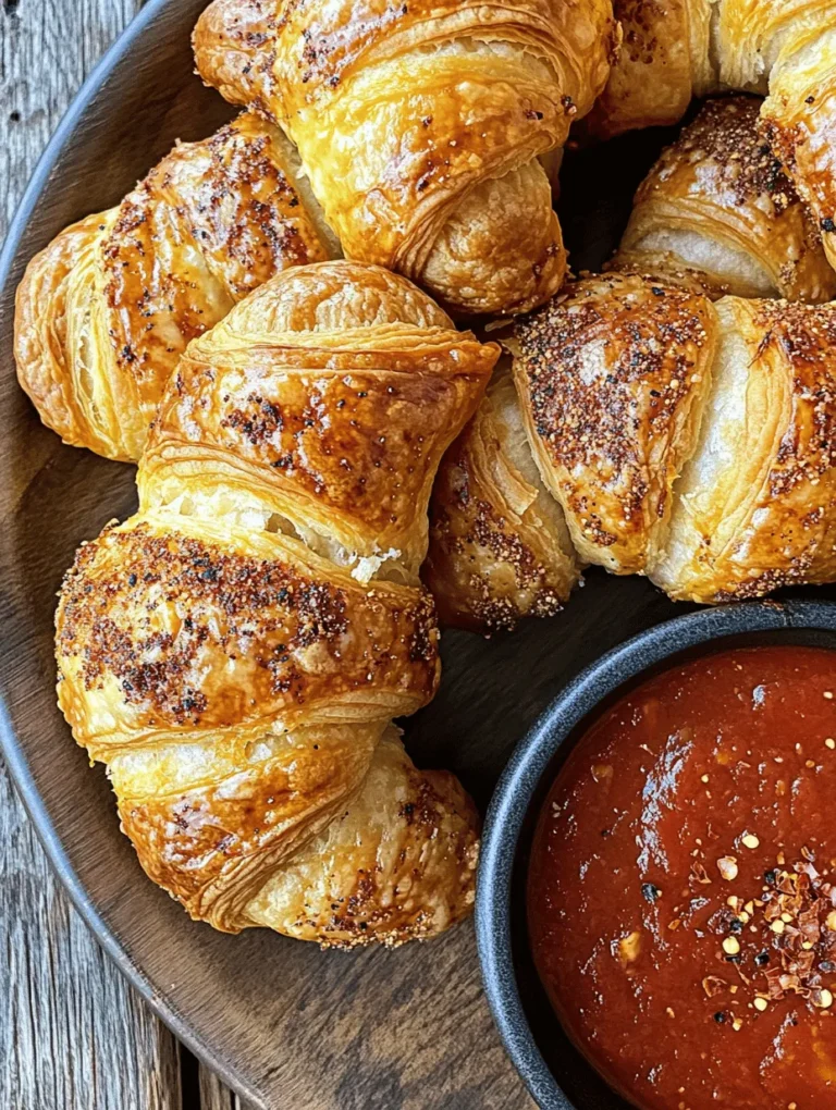 Welcome to the delightful world of Mozzarella Pepperoni Croissant Rolls! This recipe is the perfect fusion of savory flavors and flaky textures that will satisfy both pizza lovers and pastry enthusiasts alike. Whether you’re looking for a quick snack, a delectable appetizer for your next gathering, or a comforting main dish, these croissant rolls are versatile enough to fit any occasion. With their irresistible combination of gooey melted mozzarella, zesty pepperoni, and buttery croissant dough, they’re bound to be a hit with family and friends. Plus, the ease of preparation makes it accessible for cooks of all skill levels, allowing you to whip up a batch in no time.