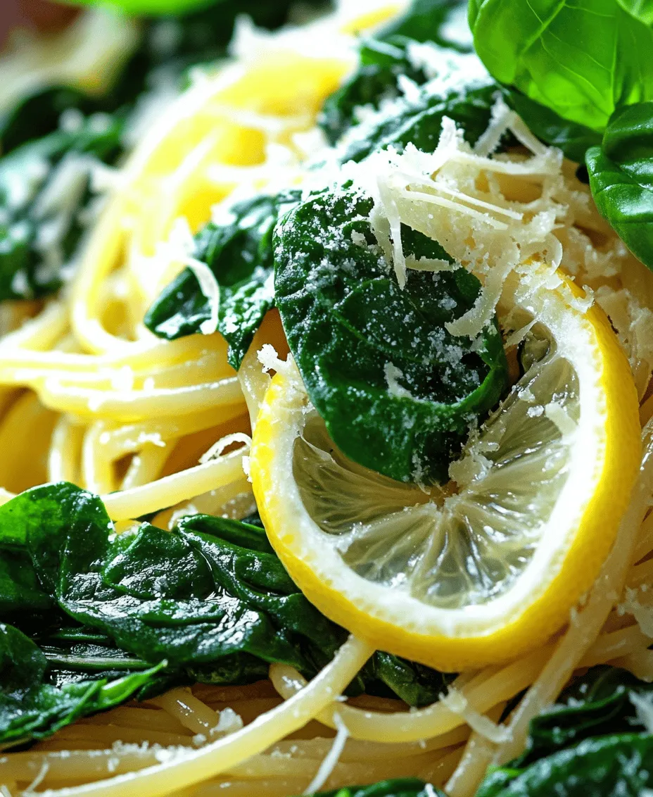 Lemon Spinach Pasta is a vibrant and refreshing dish that captures the essence of fresh ingredients and delightful flavors. This pasta recipe is not only visually appealing with its bright green spinach and zesty lemon accents but also simple to prepare, making it perfect for a quick weeknight meal or an impressive dish for guests. The combination of al dente pasta, sautéed spinach, aromatic garlic, and a splash of lemon juice creates a harmonious balance that tantalizes the taste buds.