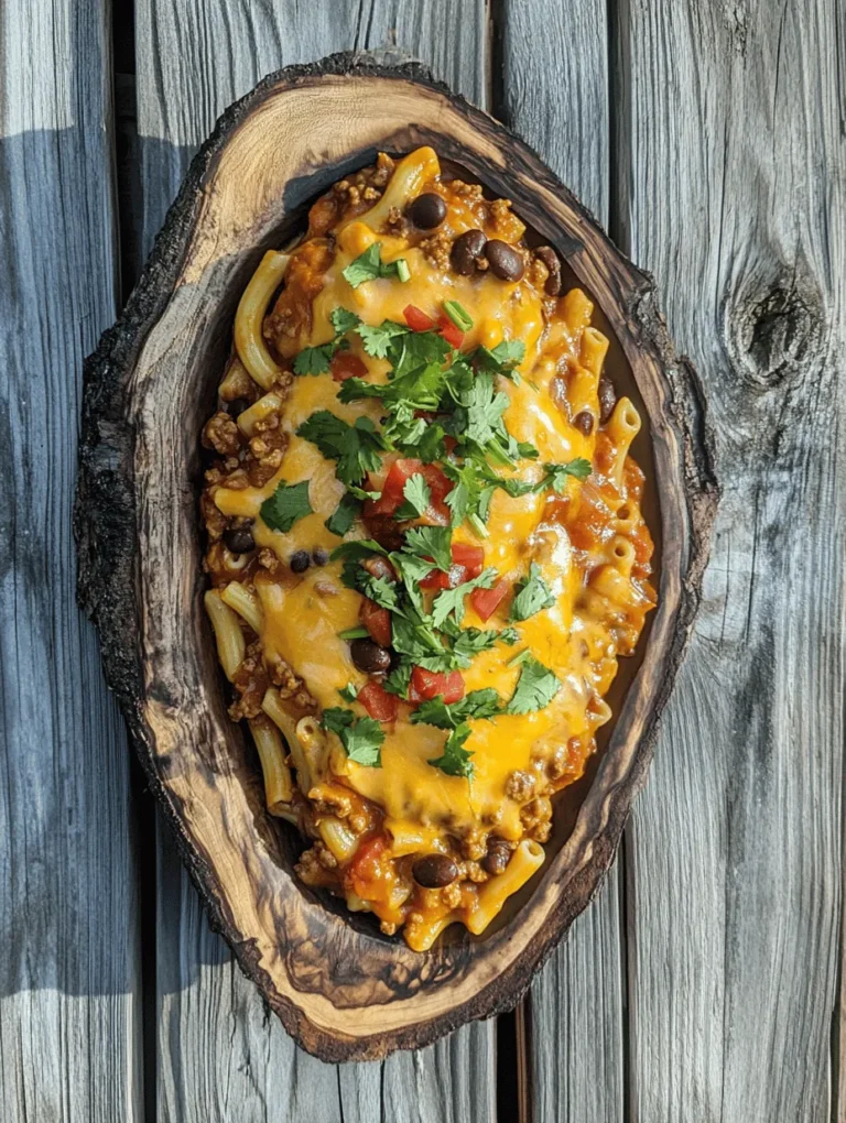 In the realm of comfort foods, few dishes evoke the same sense of warmth and satisfaction as Cheesy Chili Mac Delight. This hearty combination of pasta, chili, and cheese is a beloved staple that transcends age and culture, bringing families together around the dinner table. With its rich, creamy texture and robust flavors, Cheesy Chili Mac Delight serves not only as a meal but as a nostalgic reminder of home-cooked goodness. It’s a dish that warms the soul and fills the belly, making it ideal for chilly evenings or gatherings with friends.