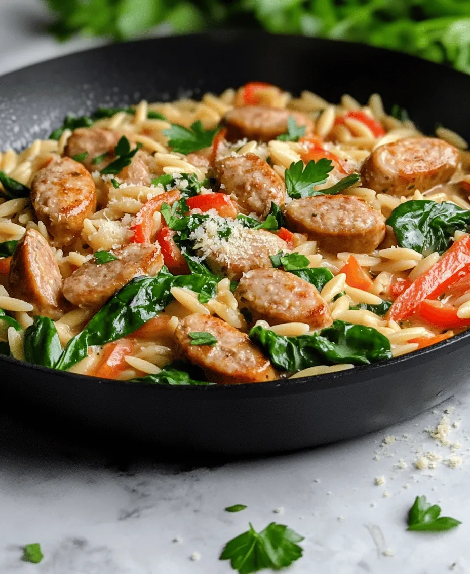 If you’re on the lookout for a comforting yet quick meal that doesn’t compromise on flavor, then the Creamy Chicken Sausage Orzo Skillet is exactly what you need. This delightful dish combines the savory notes of chicken sausage with the chewy goodness of orzo pasta, all enveloped in a rich and creamy sauce. Not only is this recipe a feast for the taste buds, but it also allows for a delightful medley of textures that will have you coming back for seconds.