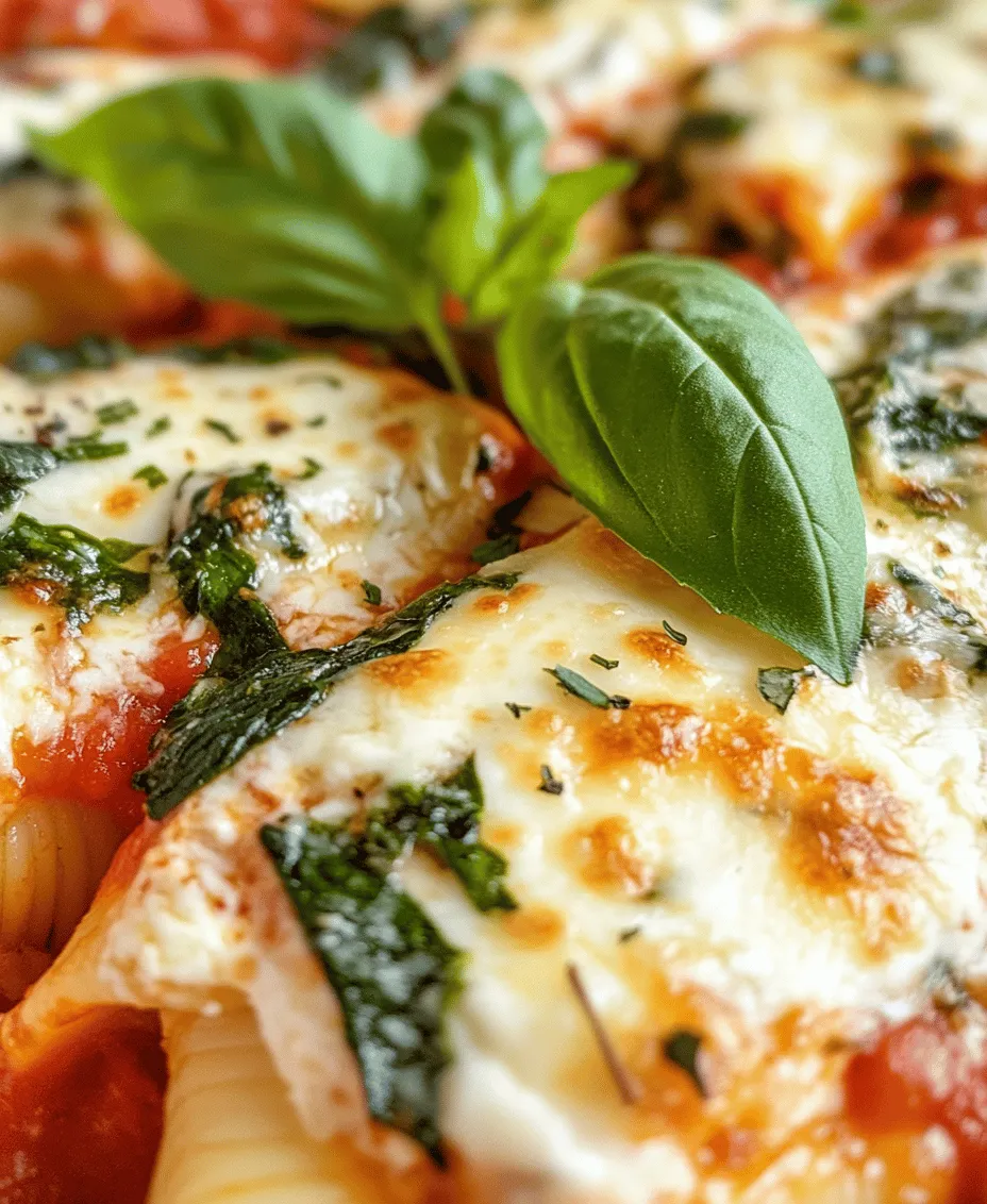 The world of comfort food often brings to mind hearty pastas and cheesy casseroles, evoking a sense of warmth and satisfaction. Among these, Spinach & Ricotta Bliss Shells stand out as a delightful vegetarian option that is not only easy to prepare but also rich in flavor and nutrition. This dish combines the creamy goodness of ricotta cheese with the vibrant freshness of spinach, all enveloped in tender jumbo pasta shells and topped with gooey mozzarella. Perfect for family dinners, potlucks, or even a cozy night in, this recipe is bound to become a favorite in your culinary repertoire.