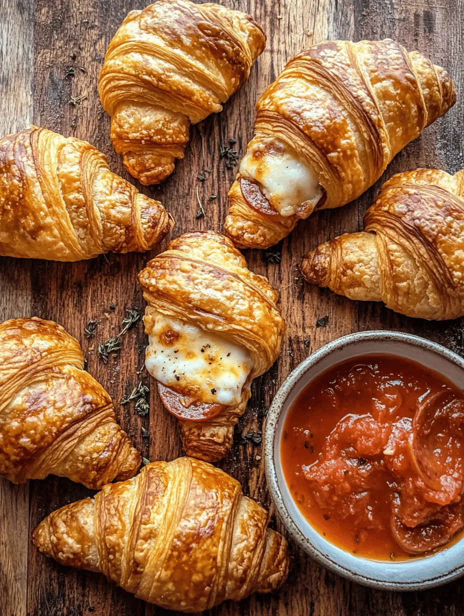 If you're looking for a delightful blend of flavors that come together in a flaky, buttery package, then look no further than Mozzarella Pepperoni Croissant Rolls. This mouthwatering recipe combines the classic tastes of pizza with the irresistible texture of croissants, making it a perfect dish for a variety of occasions. Whether you're hosting a game day gathering, planning a casual party, or simply seeking a satisfying snack, these croissant rolls are sure to impress.