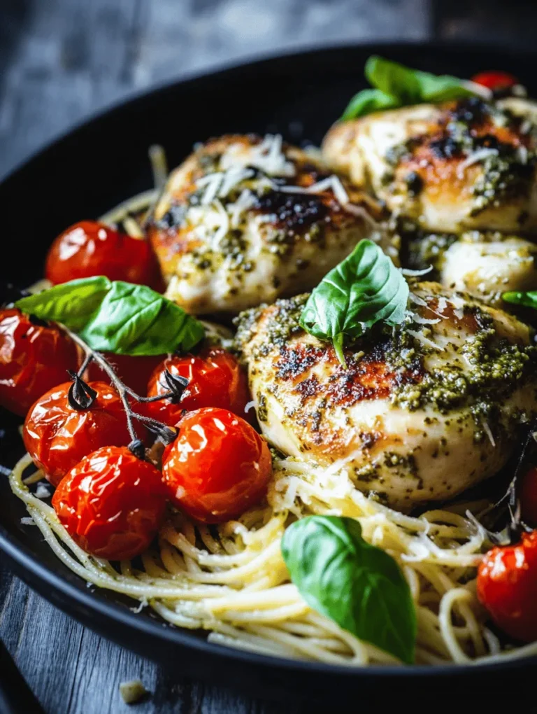 In the world of culinary creations, few dishes can rival the lusciousness of Creamy Pesto Chicken with Roasted Tomatoes. This dish not only tantalizes the taste buds but also offers a beautiful presentation that can impress any dinner guest. The combination of tender chicken, rich creamy pesto sauce, and sweet roasted tomatoes makes for a delectable meal that is as comfortable for weeknight dinners as it is elegant for special occasions. Whether you are a seasoned chef or a novice in the kitchen, this recipe is designed to be both approachable and delightful.