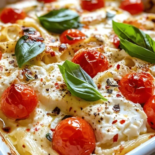 Feta cheese is undeniably the star ingredient in this recipe. Originating from Greece, feta is a brined cheese made primarily from sheep's milk or a mixture of sheep and goat's milk. Its crumbly yet creamy texture, along with its tangy flavor, enhances the overall taste of the dish. When baked, feta cheese softens and becomes spreadable, making it an ideal base for the sauce that will envelop your pasta.