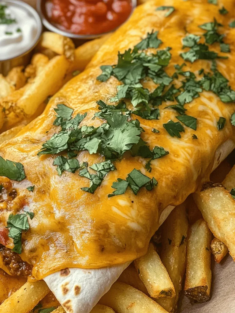 When it comes to comfort food, few dishes can rival the delightful combination of cheesy beef burritos and crispy fries. This satisfying meal is not only a family favorite but also a go-to for many seeking a quick yet indulgent option on busy weeknights. The warm, cheesy goodness of the burrito, paired with the satisfying crunch of perfectly cooked fries, creates a dining experience that is hard to resist.