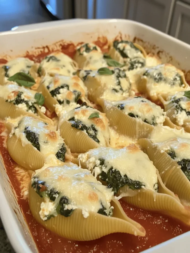 Stuffed pasta dishes have long held a beloved place in culinary traditions around the world. From the classic Italian lasagna to the comforting American-style stuffed shells, these recipes lend themselves beautifully to creativity and flavor. One such dish that has gained popularity for its wholesome ingredients and satisfying taste is the Easy Spinach & Ricotta Stuffed Shells. This recipe embodies the essence of comfort food, marrying the rich creaminess of ricotta cheese with the fresh, vibrant flavors of spinach, all enveloped in tender pasta shells.
