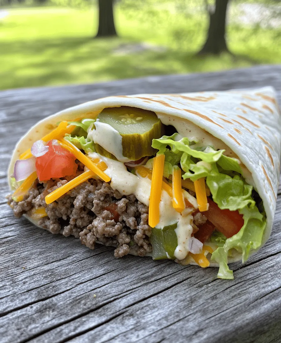 Imagine indulging in the unmistakable flavors of a Big Mac, but with a twist that elevates your meal experience to a new level. Enter the Homemade Big Mac Wrap—a delightful fusion of convenience, taste, and creativity that transforms the classic burger into a portable feast. In today's fast-paced world, wraps have emerged as a favored choice for those seeking quick yet satisfying meals. They offer a unique advantage: the ability to enjoy all the deliciousness of your favorite dishes while minimizing the mess and maximizing flavor.