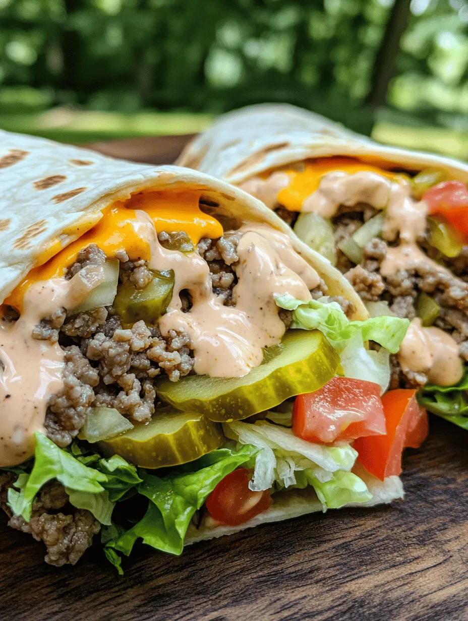 Imagine indulging in the unmistakable flavors of a Big Mac, but with a twist that elevates your meal experience to a new level. Enter the Homemade Big Mac Wrap—a delightful fusion of convenience, taste, and creativity that transforms the classic burger into a portable feast. In today's fast-paced world, wraps have emerged as a favored choice for those seeking quick yet satisfying meals. They offer a unique advantage: the ability to enjoy all the deliciousness of your favorite dishes while minimizing the mess and maximizing flavor.