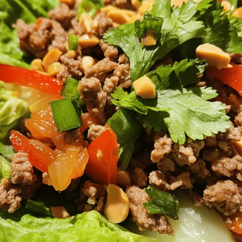 Asian-style lettuce wraps have become a beloved dish in many households, celebrated for their health-conscious appeal and delightful blend of flavors. These wraps are not only a feast for the senses but also a versatile meal option that can cater to various dietary preferences. The idea of enveloping savory fillings in crisp, refreshing lettuce leaves resonates well with those seeking lighter fare without compromising on taste. In particular, the Savory Asian-Style Ground Beef Lettuce Wraps stand out for their rich flavors and satisfying textures, making them an ideal choice for everything from family dinners to casual gatherings with friends.