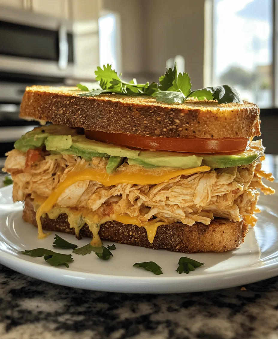 To appreciate the Creamy Chicken Avocado Melt Sandwich fully, it's essential to understand the key ingredients that come together to create its rich flavor profile and nutritional benefits. Below is a breakdown of each component and its role in this delectable sandwich.