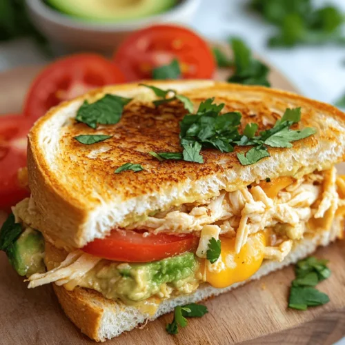 To appreciate the Creamy Chicken Avocado Melt Sandwich fully, it's essential to understand the key ingredients that come together to create its rich flavor profile and nutritional benefits. Below is a breakdown of each component and its role in this delectable sandwich.