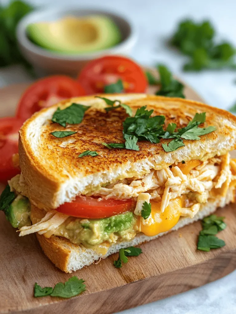 To appreciate the Creamy Chicken Avocado Melt Sandwich fully, it's essential to understand the key ingredients that come together to create its rich flavor profile and nutritional benefits. Below is a breakdown of each component and its role in this delectable sandwich.