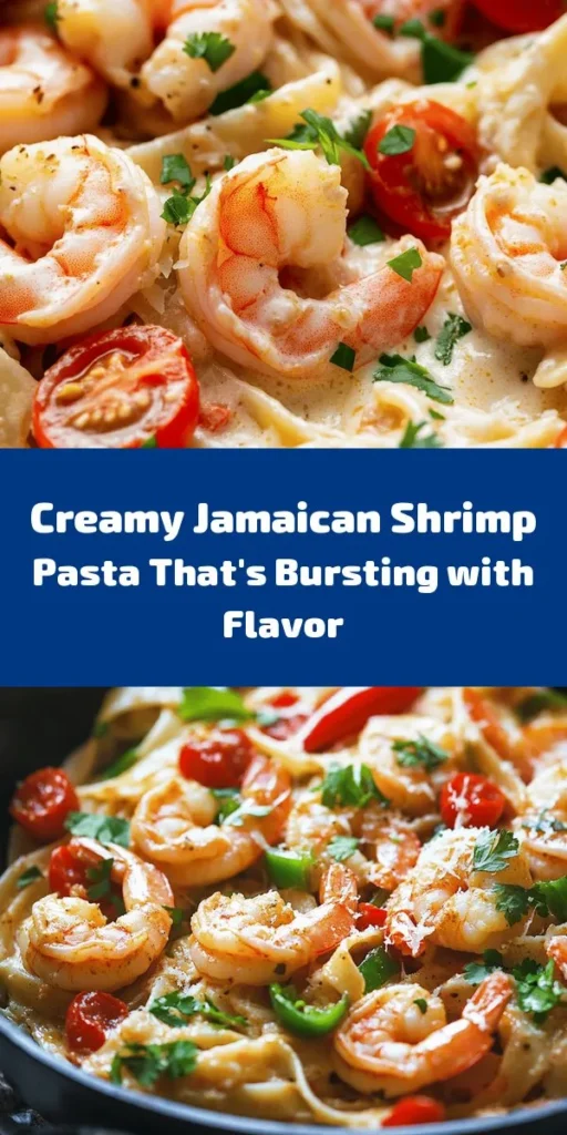 Dive into the tropical flavors of Jamaica with this creamy shrimp pasta recipe! In just 30 minutes, you can create a delicious dish featuring tender shrimp tossed with fettuccine, colorful bell peppers, and a rich blend of coconut milk and heavy cream, all spiced with Jamaican jerk seasoning. It’s perfect for a quick weeknight dinner or a special occasion. Don’t forget to top it with fresh cilantro and Parmesan for the ultimate finish. Enjoy this delightful culinary escape!
