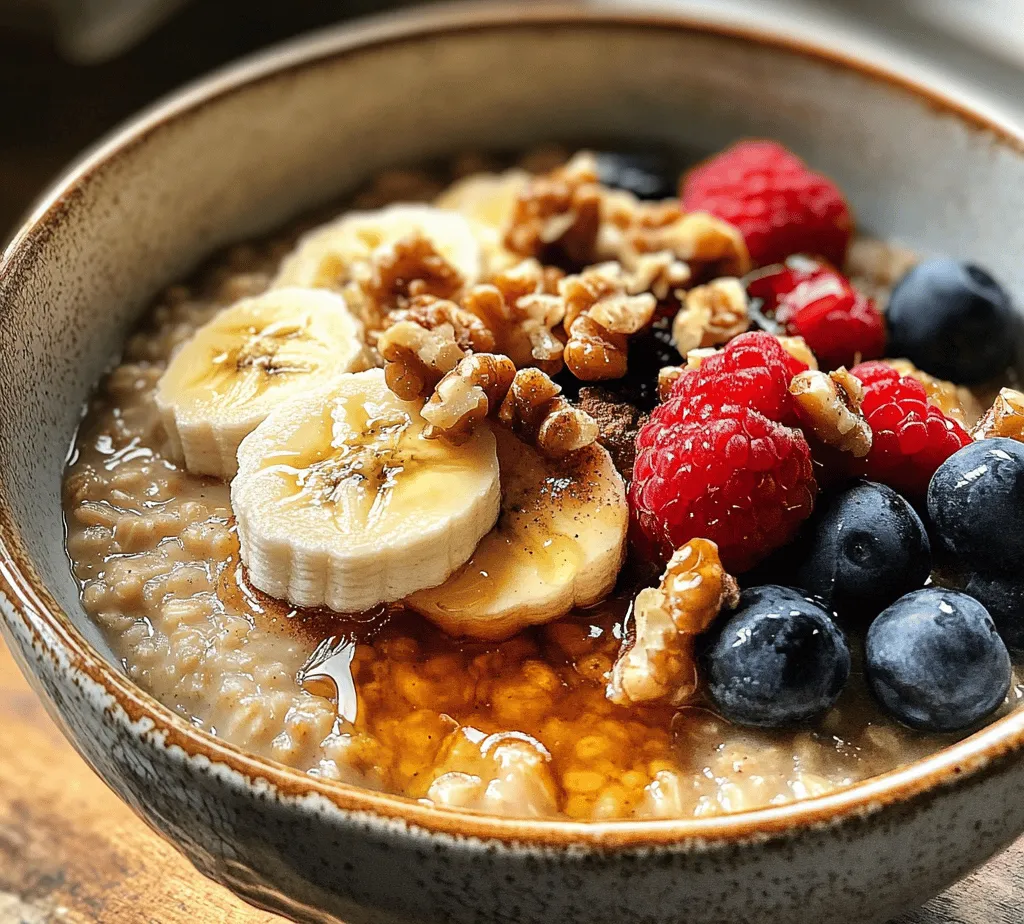 In recent years, barley has emerged as a nutritional powerhouse, gaining traction among health-conscious individuals and food enthusiasts alike. This ancient grain, often overshadowed by its more popular counterparts such as rice and quinoa, is now finding its place in modern kitchens as a versatile ingredient packed with health benefits. Among the myriad of ways to enjoy barley, <strong>Creamy Maple Cinnamon Barley Porridge</strong> stands out as a wholesome and delicious breakfast option that appeals to both the palate and the body.” /></p>
</p>
<h3>Detailed Cooking Instructions</h3>
</p>
<p><strong>Initial Boiling Process and Temperature Control</strong></p>
</p>
<p>To create the perfect Creamy Maple Cinnamon Barley Porridge, begin by rinsing 1 cup of pearl barley under cold running water. This step is crucial as it removes any dust or impurities. In a medium-sized saucepan, combine the rinsed barley with 4 cups of water and a pinch of salt. Place the pot over medium-high heat and bring the mixture to a rolling boil. Once boiling, reduce the heat to low, cover the pot, and let it simmer. Proper temperature control is essential; a gentle simmer allows the barley to cook evenly and absorb the flavors without becoming mushy.</p>
</p>
<p><strong>Simmering Duration and Checking for Doneness</strong></p>
</p>
<p>The barley will need approximately 30 to 40 minutes to become tender. After the first 25 minutes, it’s a good idea to check the texture. The grains should be soft yet still have a slight chew. If they aren’t quite there, continue simmering, checking every few minutes. Once done, remove the pot from the heat and let it sit, covered, for about 5 minutes. This resting period allows the barley to steam and achieve the perfect creamy consistency.</p>
</p>
<p><strong>Incorporating Flavoring Ingredients for Optimal Taste</strong></p>
</p>
<p>Now that your barley is cooked to perfection, it’s time to infuse it with delightful flavors. Return the saucepan to low heat and stir in 2 cups of milk (dairy or a plant-based alternative) along with 1/4 cup of pure maple syrup and 1 teaspoon of ground cinnamon. You can also add a pinch of salt to enhance the sweetness of the maple syrup. Stir the mixture gently, allowing the barley to absorb the milk and syrup, which will create a rich, creamy texture. Cook for another 5 to 10 minutes, stirring occasionally, until the porridge thickens to your desired consistency. If you prefer a thinner porridge, add a splash more milk.</p>
</p>
<p><strong>Final Cooling Step for Texture Adjustment</strong></p>
</p>
<p>Once you have achieved the desired consistency, remove the saucepan from the heat. Allow the porridge to cool slightly before serving. This final cooling step is crucial as it allows the flavors to meld beautifully while the porridge thickens a little more. If you find that it has become too thick, simply stir in a bit more milk until you reach your preferred texture.</p>
</p>
<h3>Serving Suggestions</h3>
</p>
<p><strong>Presentation Ideas: Bowls vs. Plates</strong></p>
</p>
<p>When it comes to serving your Creamy Maple Cinnamon Barley Porridge, presentation can elevate the meal experience. A deep bowl is ideal for a cozy breakfast, allowing the porridge to nestle comfortably while showcasing its creamy texture. Conversely, for a more modern approach, consider plating the porridge on a shallow dish, spreading it out slightly and creating a visually appealing centerpiece for your toppings.</p>
</p>
<p><strong>Topping Combinations: Seasonal Fruits, Nuts, and Additional Sweeteners</strong></p>
</p>
<p>Toppings can transform your porridge into a delightful symphony of flavors and textures. Seasonal fruits like sliced bananas, berries, or diced apples can add a fresh burst of flavor. For crunch, consider adding a handful of nuts such as almonds, walnuts, or pecans. A sprinkle of chia seeds or a drizzle of extra maple syrup can enhance sweetness and nutrition. Experiment with different combinations to find your favorite; the possibilities are endless!</p>
</p>
<p><strong>Pairing with Beverages: Coffee, Tea, or Smoothies</strong></p>
</p>
<p>To complement your porridge, consider pairing it with a warm beverage. A robust cup of coffee or a soothing herbal tea can enhance the breakfast experience. If you prefer something lighter, a refreshing smoothie made with spinach, banana, and almond milk can provide a nutritious balance. The key is to choose a beverage that aligns with the comforting nature of your porridge.</p>
</p>
<h3>Nutritional Information</h3>
</p>
<p><strong>Breakdown of Calories, Macronutrients, and Micronutrients per Serving</strong></p>
</p>
<p>Each serving of Creamy Maple Cinnamon Barley Porridge provides a hearty start to your day. With approximately 250-300 calories per serving (depending on the amount of milk and maple syrup used), it’s a filling option. The porridge is rich in healthy carbohydrates, providing a steady source of energy. Each serving typically contains:</p>
</p>
<p>– <strong>Carbohydrates:</strong> 50g</p>
<p>– <strong>Protein:</strong> 6g</p>
<p>– <strong>Fat:</strong> 4g</p>
<p>– <strong>Fiber:</strong> 8g</p>
</p>
<p>In addition to macronutrients, barley is an excellent source of vitamins and minerals, including magnesium, phosphorus, and B vitamins, which contribute to overall health.</p>
</p>
<p><strong>Discussion on Portion Sizes and Dietary Considerations</strong></p>
</p>
<p>When crafting your bowl of porridge, consider your dietary needs. For those seeking weight management, a smaller portion may be appropriate, while active individuals may benefit from a larger serving. Adjust toppings based on nutritional goals; for instance, if you’re focused on increasing protein intake, consider adding Greek yogurt or nut butter.</p>
</p>
<h3>Variations and Customizations</h3>
</p>
<p><strong>Suggestions for Alternative Sweeteners</strong></p>
</p>
<p>While maple syrup is a delightful sweetener, there are many alternatives to suit different palates and dietary preferences. Honey, agave syrup, or even a sprinkle of brown sugar can work well. For a lower-calorie option, try stevia or monk fruit sweetener, which will allow you to enjoy your porridge without added sugars.</p>
</p>
<p><strong>Incorporating Different Fruits and Nuts Based on Seasonal Availability</strong></p>
</p>
<p>Embrace the seasons by incorporating fresh, local fruits and nuts into your porridge. In spring, strawberries and pistachios add a bright touch, while fall calls for apples and walnuts. Experiment with dried fruits like cranberries or raisins for an added chewy texture. The variety not only keeps your breakfast exciting but also maximizes nutritional benefits.</p>
</p>
<p><strong>Vegan and Gluten-Free Adaptations</strong></p>
</p>
<p>For a vegan version, stick with plant-based milk and ensure your chosen sweetener aligns with your dietary needs. Luckily, barley is naturally gluten-free, making it a great choice. However, always check packaging if you are highly sensitive to gluten, as cross-contamination can occur during processing.</p>
</p>
<h3>Cultural Variations of Barley Porridge</h3>
</p>
<p><strong>Explore How Different Cultures Prepare Barley Porridge</strong></p>
</p>
<p>Barley porridge isn’t just a staple in Western diets; it has a rich history in many cultures around the globe. In Mongolia, for example, barley is often cooked with milk and served as a hearty breakfast. In the Middle East, barley porridge can be sweetened with dates and flavored with cardamom, showcasing a different taste profile. Each region incorporates local ingredients, enriching the dish with diverse flavors.</p>
</p>
<p><strong>Nutritional Influences from Various Regional Ingredients</strong></p>
</p>
<p>The nutritional content of barley porridge can vary based on regional ingredients. For instance, adding nuts and seeds common in Mediterranean diets can increase healthy fat content, while incorporating spices like saffron or turmeric can enhance both flavor and health benefits. Understanding these variations allows for a deeper appreciation of this versatile grain.</p>
</p>
<p><strong>Unique Spices or Add-Ins from Global Recipes</strong></p>
</p>
<p>Global recipes often feature unique spices to elevate barley porridge. In some Asian countries, adding ginger or coconut can create a delightful tropical twist. In Scandinavia, a hint of cardamom and a slice of orange zest can transform the dish, bringing warmth and comfort.</p>
</p>
<h3>Conclusion</h3>
</p>
<p>Creamy Maple Cinnamon Barley Porridge is not just a satisfying breakfast; it is a wholesome dish that embodies health and versatility. Packed with nutrients and flavors, this porridge can easily adapt to suit various dietary needs and personal tastes. As you explore the endless possibilities of toppings, sweeteners, and cultural adaptations, you may discover your unique twist on this timeless recipe.</p>
</p>
<p>Encouraging experimentation with ingredients can lead to nourishing meals that fuel your day. Remember, barley is a superfood, rich in fiber and nutrients, making it an excellent choice for breakfast or any time of day. Whether you enjoy it warm and comforting in the morning or as a creative dessert, this creamy porridge is sure to become a cherished favorite in your home.</p>
<div id=