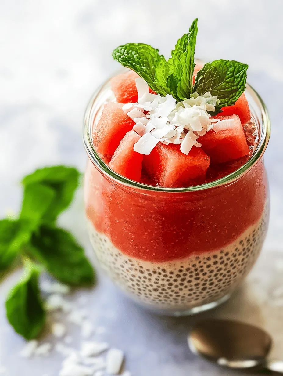 In today's fast-paced world, there's a growing trend toward healthy breakfast options that not only fuel our bodies but also excite our taste buds. With many people seeking nutritious ways to start the day, breakfast has evolved beyond sugary cereals and heavy pastries. Instead, we are increasingly turning to wholesome dishes that are easy to prepare and rich in flavor. One such recipe that perfectly fits this trend is the Refreshing Watermelon Chia Pudding Breakfast Jar. This delightful dish combines the refreshing taste of watermelon with the nutritional powerhouse of chia seeds, creating a breakfast that is both delicious and beneficial for your health.