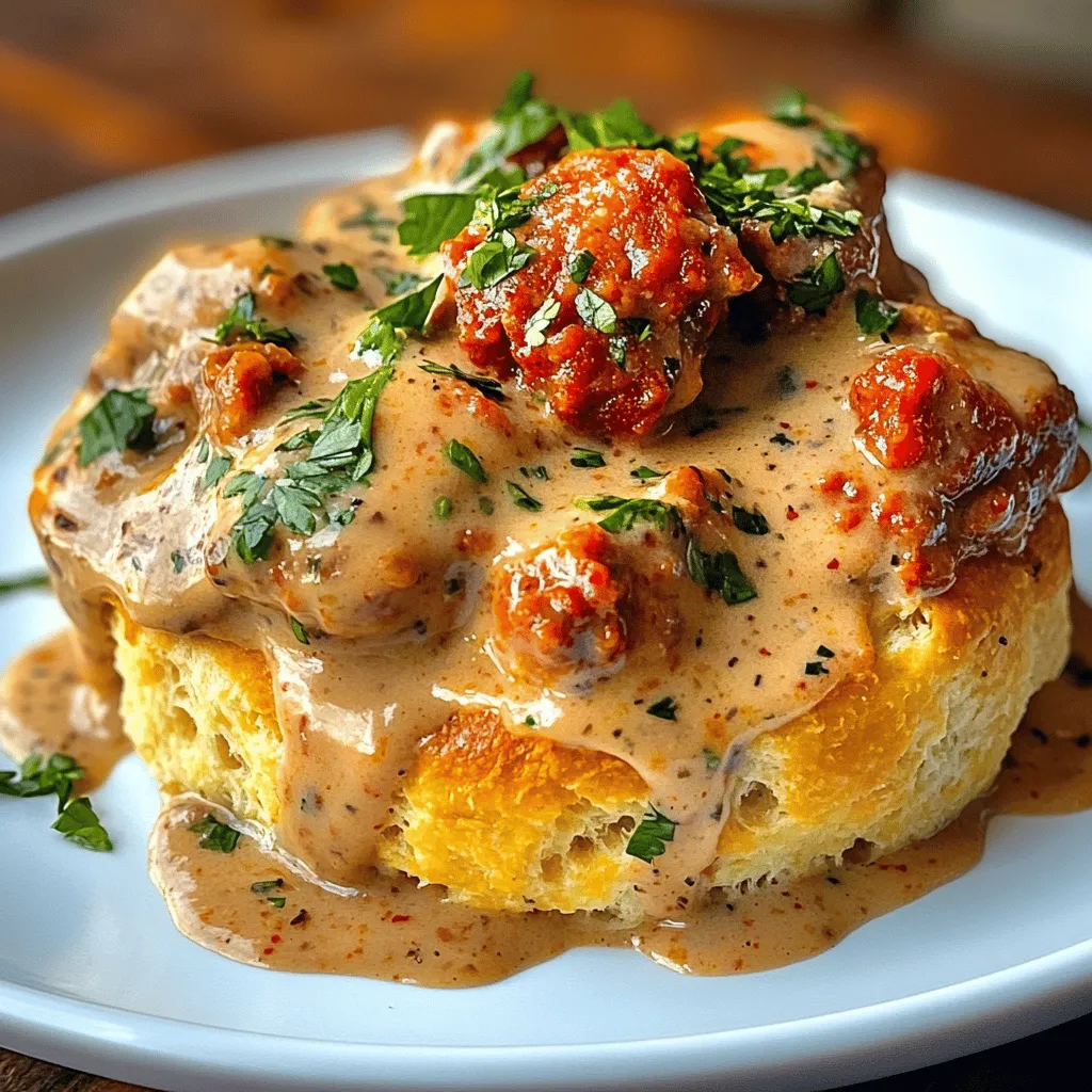 Welcome to a journey through Southern cuisine, where comfort food reigns supreme. Today, we invite you to indulge in a classic dish that embodies the essence of Southern hospitality: Biscuits and Chorizo Gravy. This recipe combines the light, fluffy texture of freshly made biscuits with a rich, spicy gravy featuring chorizo, a flavorful sausage that adds a kick to the traditional recipe. Whether you're preparing a family breakfast or hosting a weekend brunch with friends, this dish promises to bring warmth and satisfaction to your table.