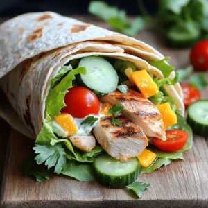 In today's fast-paced world, wraps have emerged as a popular meal option, celebrated for their versatility and convenience. Whether you're looking for a quick lunch, a hearty dinner, or a satisfying snack, wraps can accommodate a variety of tastes and dietary preferences. Among the myriad of options, Grilled Chicken Wraps with a Zesty Twist stand out, not only for their delicious flavor but also for their nutritious ingredients. This delightful recipe combines tender grilled chicken with fresh vegetables and a zesty sauce, resulting in a meal that is as wholesome as it is satisfying.