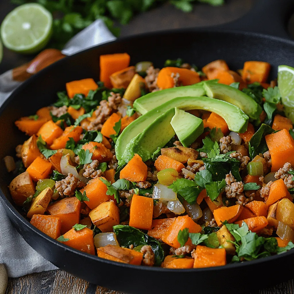 Ground turkey has become a favored choice for health-conscious cooks due to its low fat content and versatility. As a lean source of protein, it provides the essential amino acids needed for muscle repair and growth without the saturated fats often found in beef or pork. Ground turkey is also rich in B vitamins, particularly niacin and vitamin B6, which are vital for energy metabolism and overall health. Its mild flavor allows it to absorb the spices and seasonings used in cooking, making it an adaptable ingredient in various dishes—from tacos to casseroles. By choosing ground turkey, you are opting for a nutritious protein source that complements the other ingredients beautifully in this skillet recipe.