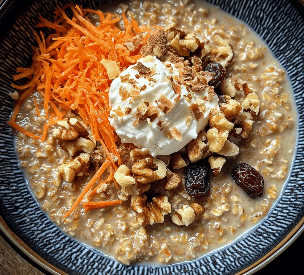 In recent years, oatmeal has surged in popularity as a go-to breakfast choice, celebrated for its comforting warmth, versatility, and nutritional benefits. With the ability to be customized with a myriad of flavors and toppings, oatmeal has transformed from a plain, boring dish into a delightful canvas for creativity. Among the many innovative oatmeal recipes emerging, the Carrot Cake Oatmeal Delight stands out as a unique twist on traditional oatmeal. Infusing the beloved flavors of classic carrot cake into a wholesome breakfast bowl, this recipe brings together the goodness of oats, the natural sweetness of carrots, and the richness of nuts for a satisfying start to your day.