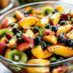 As the summer sun casts its warm glow and the days stretch longer, nothing quite compares to the joy of a refreshing fruit salad. Bursting with vibrant colors, juicy textures, and a medley of flavors, fruit salads are the quintessential summer dish. They not only provide a cooling reprieve from the heat but also serve as a canvas for creativity in the kitchen. Among the myriad of fruit salad options, one stands out for its uniquely harmonious blend of tastes and health benefits: the Honey Lime Basil Peach Fruit Salad.