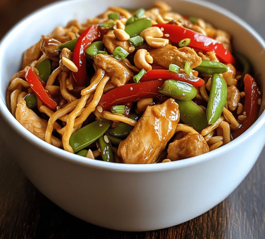 Kung Pao Chicken Noodles is a delightful fusion dish that combines the bold flavors of traditional Kung Pao Chicken with the comforting texture of noodles. This dish has its roots in Sichuan cuisine, where it has long been celebrated for its unique blend of spicy, sweet, and savory elements. The origins of Kung Pao Chicken date back to the late Qing Dynasty and are named after Ding Baozhen, a governor of Sichuan province who was known as 