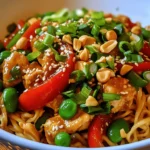 Kung Pao Chicken Noodles is a delightful fusion dish that combines the bold flavors of traditional Kung Pao Chicken with the comforting texture of noodles. This dish has its roots in Sichuan cuisine, where it has long been celebrated for its unique blend of spicy, sweet, and savory elements. The origins of Kung Pao Chicken date back to the late Qing Dynasty and are named after Ding Baozhen, a governor of Sichuan province who was known as "Kung Pao." Over the years, this dish has transcended its regional origins, becoming a beloved staple in Chinese restaurants worldwide.