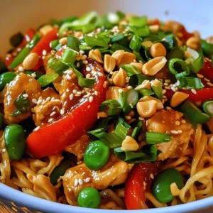 Kung Pao Chicken Noodles is a delightful fusion dish that combines the bold flavors of traditional Kung Pao Chicken with the comforting texture of noodles. This dish has its roots in Sichuan cuisine, where it has long been celebrated for its unique blend of spicy, sweet, and savory elements. The origins of Kung Pao Chicken date back to the late Qing Dynasty and are named after Ding Baozhen, a governor of Sichuan province who was known as "Kung Pao." Over the years, this dish has transcended its regional origins, becoming a beloved staple in Chinese restaurants worldwide.