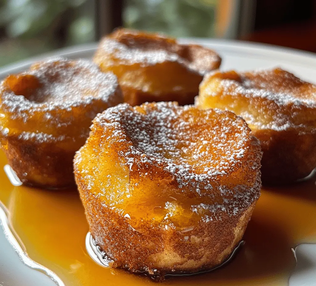 Filling the muffin tin is a crucial step in making your Cinnamon Sugar French Toast Muffins. Start by preheating your oven to 350°F (175°C) to ensure it’s hot and ready for baking. When it comes to portion sizes, a standard muffin tin typically holds about 1/4 to 1/3 cup of batter per muffin. Using an ice cream scoop or a measuring cup can help you achieve consistent portions, preventing mess and ensuring even baking.