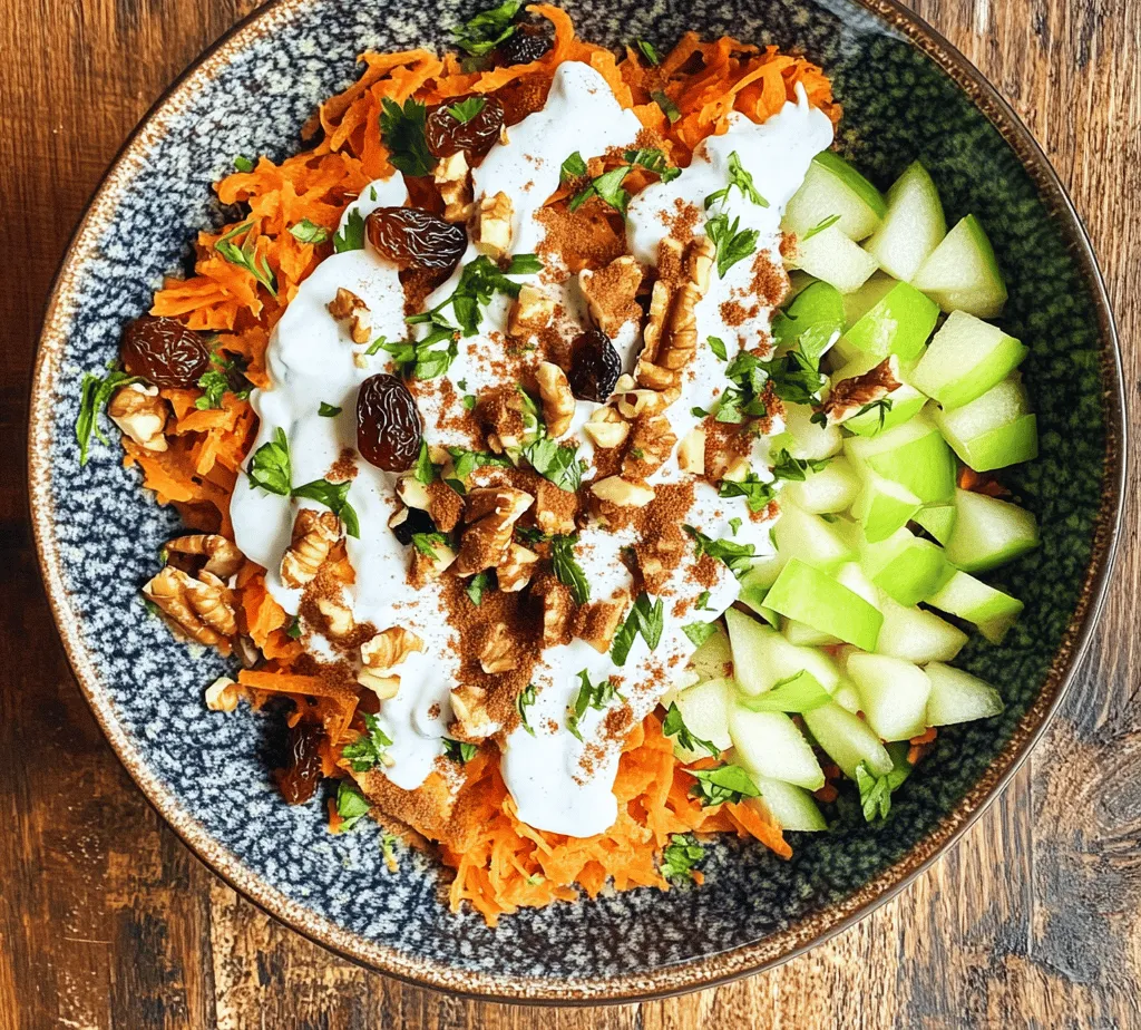 In the realm of vibrant salads, few can rival the invigorating freshness of Crunchy Carrot Apple Delight. This recipe harmonizes the natural sweetness of apples with the earthy crunch of carrots, making it a perfect addition to any meal or a light stand-alone dish. Packed with nutrients and rich in texture, this salad is not only visually appealing but also a delightful way to incorporate more fruits and vegetables into your diet.