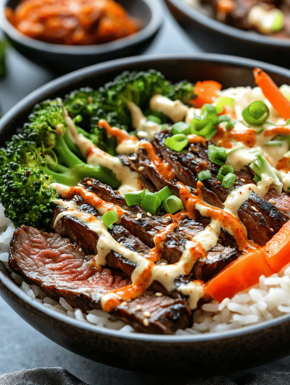 Korean cuisine has captivated food lovers across the globe with its vibrant flavors, bold spices, and emphasis on fresh ingredients. Dishes like bulgogi, kimchi, and bibimbap are not only delicious but also rich with cultural significance, making Korean food a favorite among culinary enthusiasts. One standout dish that embodies the essence of Korean cooking is the Sizzling Korean BBQ Steak Rice Bowl with Spicy Cream Sauce.