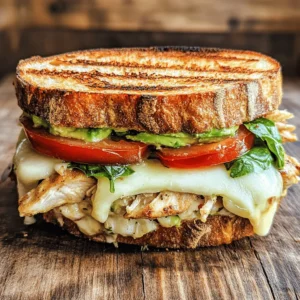 If you're on the lookout for a delicious and nutritious option for lunch or a quick dinner, the Chicken Avocado Melt Sandwich is an irresistible choice. This sandwich not only satisfies your taste buds but also nourishes your body with wholesome ingredients. Picture this: tender, shredded chicken nestled between slices of crusty bread, topped with creamy avocado, fresh vegetables, and gooey melted cheese. It's a flavor explosion that is as comforting as it is fulfilling.