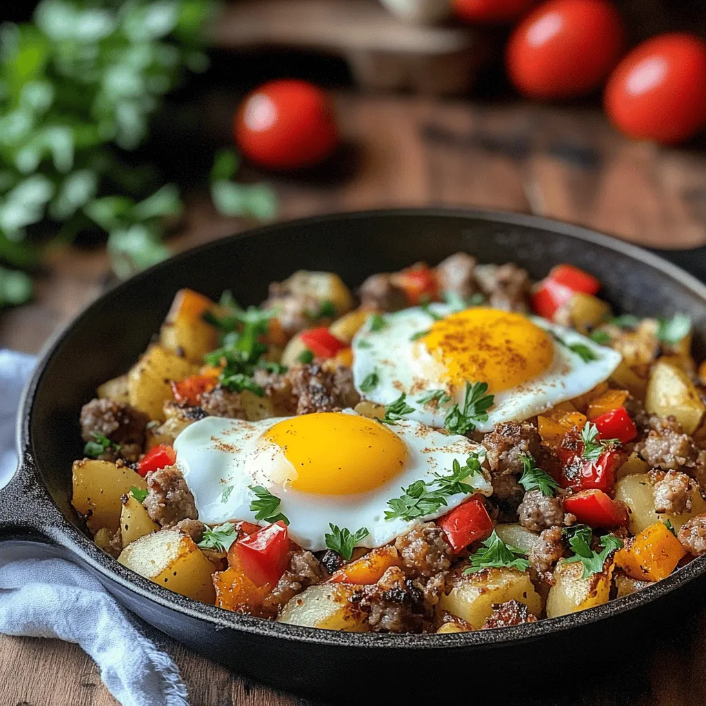 Breakfast is often hailed as the most important meal of the day, and for good reason. It kickstarts your metabolism, provides essential nutrients, and sets the tone for your energy levels throughout the day. A nutritious breakfast can enhance concentration, improve mood, and even aid in weight management. In a world where mornings can be rushed and chaotic, finding a breakfast option that is both satisfying and quick to prepare is crucial. Enter the Sizzling Sunrise Loaded Breakfast Hash—a delightful combination of crispy potatoes, savory sausage, vibrant vegetables, and nutritious eggs that promises to invigorate your morning routine.