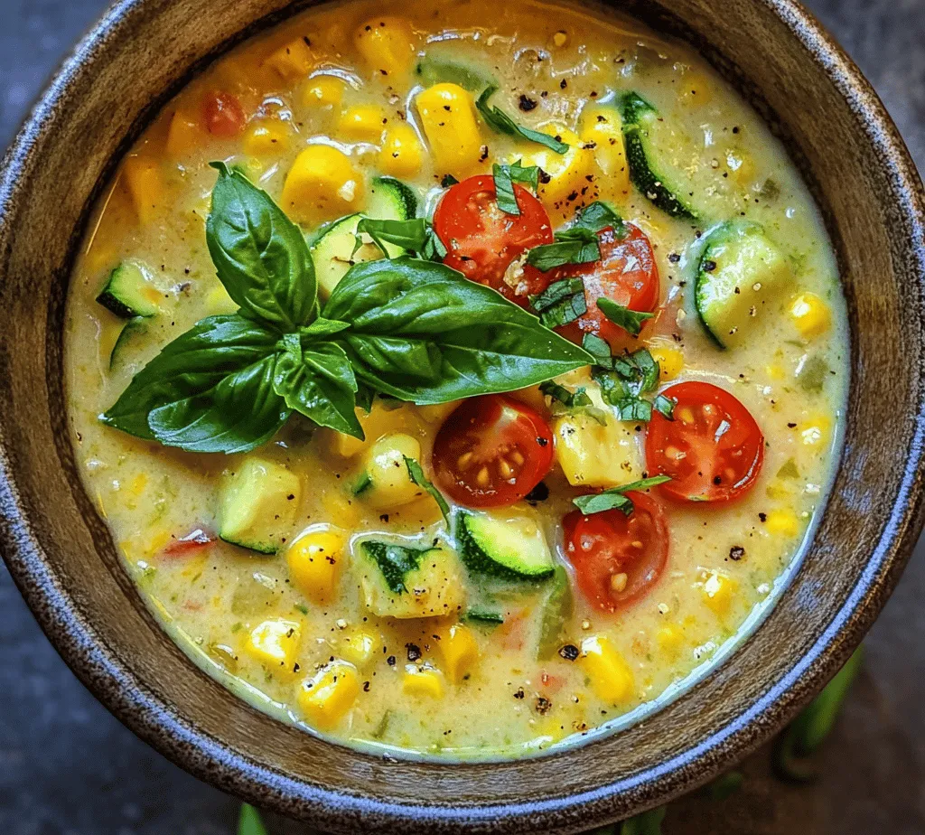 As the sun shines brightly and summer produce comes into full swing, there's no better time to indulge in a rich, comforting chowder. Summer chowders are a celebration of the season’s vibrant flavors, allowing us to savor the freshness of ingredients at their peak. Among the many varieties, a Summer Corn and Zucchini Chowder stands out for its delightful combination of sweet corn and tender zucchini. This dish not only embodies the essence of summer but also offers a creamy, satisfying texture that can be enjoyed warm or chilled, making it an incredibly versatile addition to your culinary repertoire.