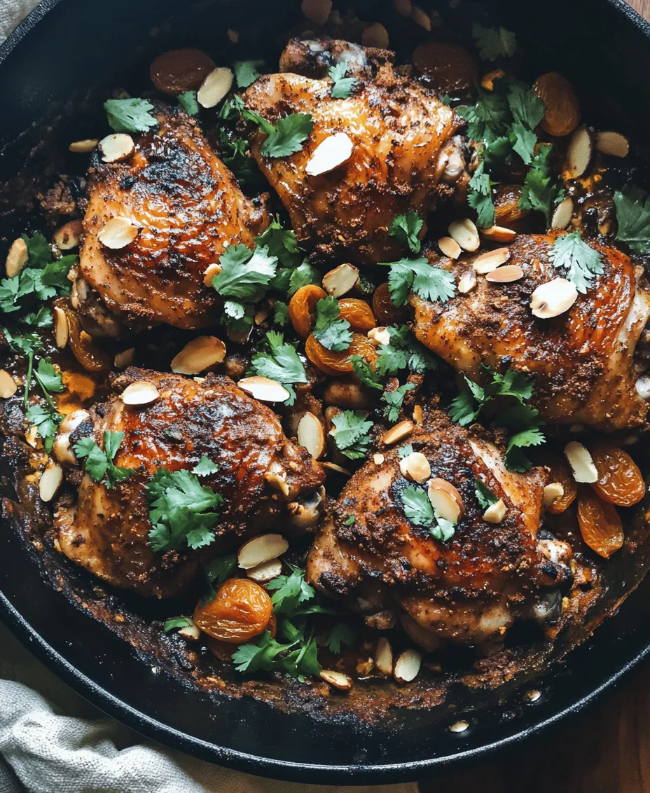 Moroccan cuisine is a vibrant tapestry woven with the threads of diverse cultures, geography, and history. This North African culinary tradition is renowned for its bold flavors, aromatic spices, and colorful presentations. One dish that beautifully encapsulates the essence of Moroccan cooking is <strong>Moroccan Spiced Chicken</strong>. This recipe not only delights the palate with its rich and complex flavor profile but also showcases the art of marinating and blending spices to elevate a simple meal into an extraordinary feast.” /></p>
</p>
<p>Searing is a cooking technique that involves cooking food at a high temperature until a browned crust forms on the surface. This process is critical for Moroccan Spiced Chicken, as it adds depth of flavor and enhances the overall texture of the dish. By searing the chicken before baking, you lock in moisture and develop a rich, caramelized exterior that contrasts beautifully with the juicy meat inside. The Maillard reaction, responsible for the browning, creates complex flavors that elevate your dish from ordinary to extraordinary.</p>
</p>
<p>Once you have seared the chicken, it’s time to incorporate the broth and fruits. This step is essential for balancing the savory spices with natural sweetness. You’ll want to pour the broth into the pan after searing, allowing it to pick up all the flavorful bits left behind. The addition of fruits such as apricots or raisins introduces a delightful contrast to the spices, creating a harmony of sweet and savory. As the chicken bakes, the fruits will soften, releasing their juices and infusing the broth with their sweetness, resulting in a sauce that is both flavorful and aromatic.</p>
</p>
<h3>Baking the Chicken</h3>
</p>
<p>When it comes to baking chicken, temperature and time are key to achieving the perfect texture. Preheat your oven to 375°F (190°C) for optimal results. Place your seared chicken in a baking dish, pouring the broth and fruit mixture over it. Bake the chicken for approximately 25 to 30 minutes, or until the internal temperature reaches 165°F (75°C).</p>
</p>
<p>Checking for doneness is crucial for ensuring that your chicken is safe to eat and remains juicy. A meat thermometer is your best friend in this step; it provides an accurate reading of the internal temperature. Once the chicken is done, let it rest for about 5 to 10 minutes before serving. Resting is essential as it allows the juices to redistribute throughout the meat, ensuring each bite is tender and moist.</p>
</p>
<h3>Serving Suggestions</h3>
</p>
<p>Moroccan Spiced Chicken is traditionally served with a variety of accompaniments that enhance its rich flavors. Couscous, a staple in Moroccan cuisine, is an excellent choice. The fluffy grains soak up the delicious sauce, making for a fulfilling meal. Alternatively, serve the chicken with fragrant rice, garnished with fresh herbs, to complement the spices.</p>
</p>
<p>Consider pairing your main dish with a vibrant salad, such as a Moroccan carrot salad or a simple green salad dressed with lemon and olive oil. Roasted vegetables, including carrots, zucchini, and bell peppers, also make a wonderful side, adding color and nutrition to your plate. These combinations not only provide a beautiful presentation but also ensure a well-rounded meal.</p>
</p>
<h3>Health Benefits of the Ingredients</h3>
</p>
<p>The spices used in Moroccan Spiced Chicken are not just flavorful; they also offer numerous health benefits. For example, turmeric, one of the main spices in this dish, is known for its anti-inflammatory properties and is rich in antioxidants. Cumin aids in digestion, while cinnamon can help regulate blood sugar levels.</p>
</p>
<p>A typical serving of Moroccan Spiced Chicken provides a balanced nutritional profile. The chicken serves as a lean source of protein, while the spices contribute minimal calories but significant flavor. When paired with couscous or rice, you add carbohydrates to fuel your body, and the addition of fruits brings natural sugars and fiber into the mix. This dish is not only satisfying but also nourishing, making it a perfect choice for a wholesome meal.</p>
</p>
<h3>Culinary Variations and Adaptations</h3>
</p>
<p>One of the finest aspects of Moroccan cuisine is its adaptability. Feel free to adjust the spice blend according to your preferences; if you prefer a milder flavor, reduce the amount of cayenne pepper or chili powder. For those looking to explore different proteins, lamb is a traditional alternative that pairs beautifully with these spices. Vegetarians can replace the chicken with tofu or chickpeas, which absorb the flavors of the dish wonderfully and provide a hearty texture.</p>
</p>
<p>Furthermore, consider incorporating seasonal vegetables or fruits into your recipe. Think of adding butternut squash in the fall or fresh figs in late summer. Not only will these additions enhance the flavor profile, but they will also make your dish visually appealing and even more nutritious.</p>
</p>
<h3>Sourcing Quality Ingredients</h3>
</p>
<p>To truly capture the essence of Moroccan cuisine, sourcing quality ingredients is essential. Authentic Moroccan spices can often be found at specialty grocery stores or local markets, where they may be fresher and more aromatic than standard supermarket options. Look for spices like ras el hanout, a Moroccan spice blend that varies by region but typically includes a mix of warm spices, including cumin, coriander, and cinnamon.</p>
</p>
<p>For convenience, consider shopping online for high-quality spices. Many retailers specialize in global cuisine and offer a wide selection of authentic Moroccan ingredients. Always prioritize fresh and high-quality items to ensure your dish reaches its full potential.</p>
</p>
<h3>Conclusion</h3>
</p>
<p>Moroccan Spiced Chicken is a vibrant and flavorful dish that celebrates the rich culinary traditions of Morocco while providing a nourishing meal for you and your loved ones. The combination of aromatic spices, juicy chicken, and sweet fruits creates a delightful experience for the palate. As you explore this recipe, remember that the world of Moroccan cuisine is vast and varied, offering countless opportunities to try new flavors and techniques.</p>
</p>
<p>Encourage yourself to experiment with other Moroccan dishes, such as tagines or harira soup, and embrace the diversity of global cuisines. Cooking is not just about preparing food; it’s about sharing joyful moments with those we care about. So gather family and friends around the table, and let the delicious aromas of your Moroccan Spiced Chicken fill the air. Happy cooking!</p>
<div id=