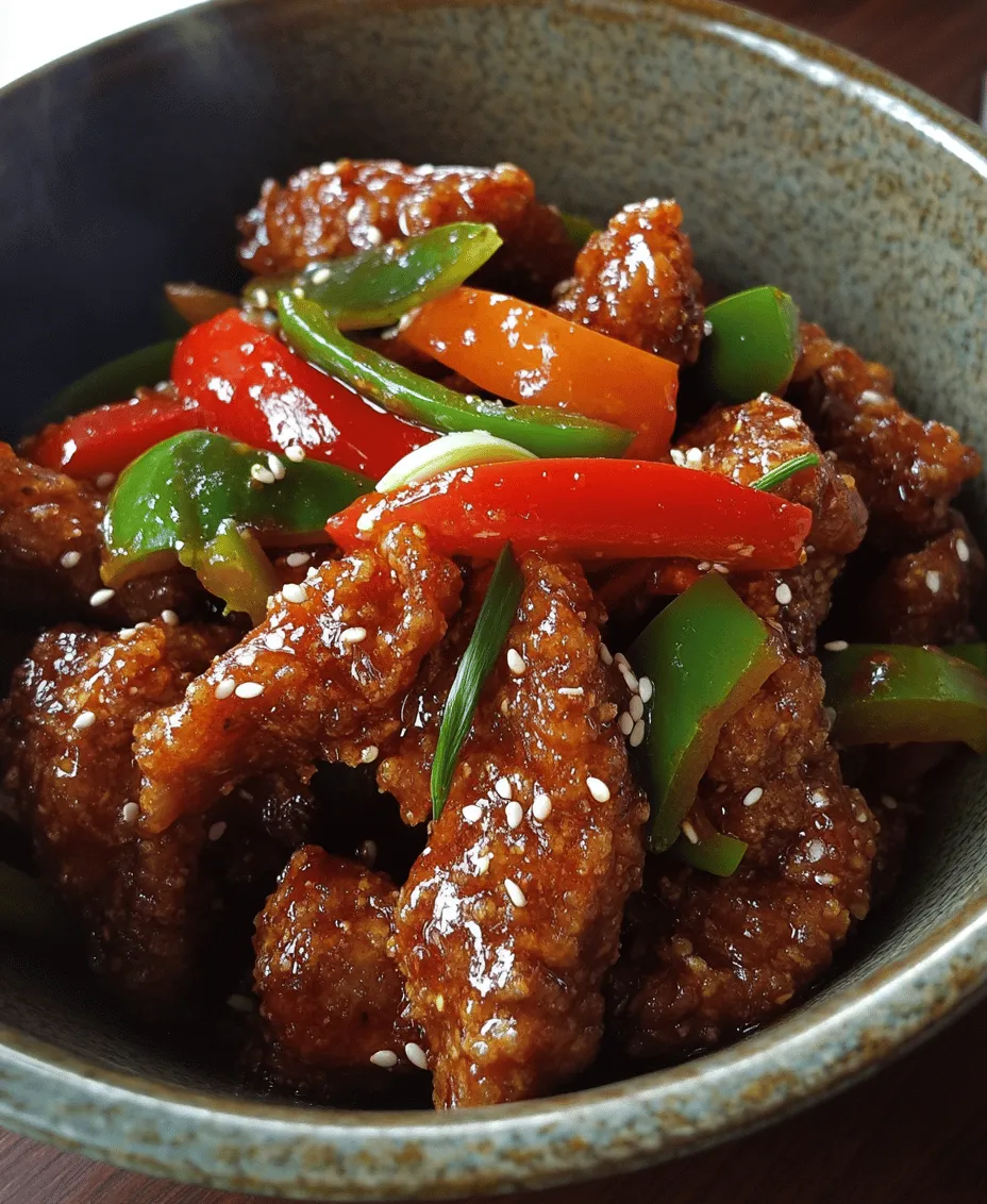 Crispy Chilli Beef Delight is a sensational dish that stands out in the realm of Asian-inspired cuisine. Known for its mouthwatering combination of textures and flavors, this recipe features tender beef strips coated in a crunchy layer, enveloped in a vibrant medley of vegetables, and enhanced with a sweet and spicy chili sauce. This dish appeals to a wide array of palates, making it an excellent choice for family dinners, gatherings, or even a quick weeknight meal.