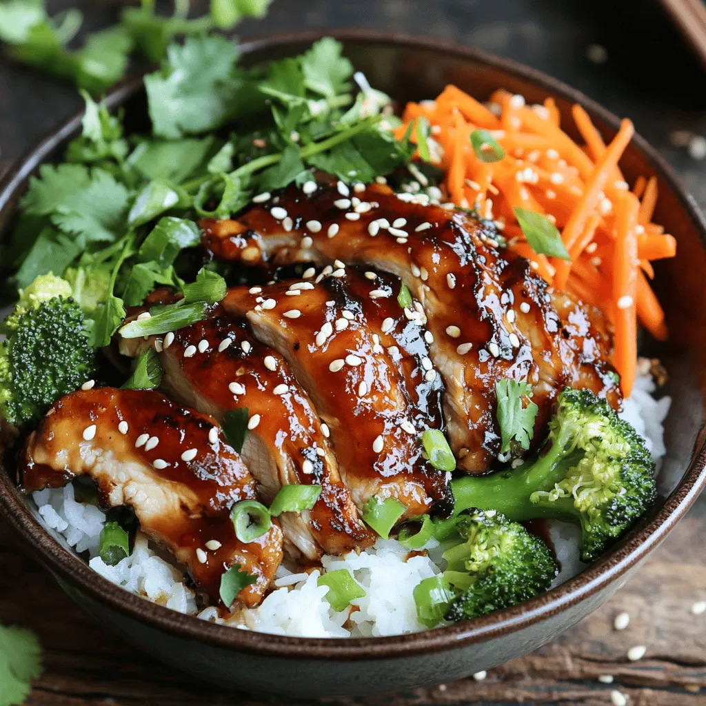 Sticky Chicken Rice Bowls have surged in popularity, captivating food lovers with their harmonious blend of flavors and textures. This dish, which combines tender chicken thighs with fluffy jasmine rice, is a delightful fusion that showcases savory, sweet, and slightly spicy elements. The result is a meal that not only satisfies hunger but also tantalizes the taste buds.