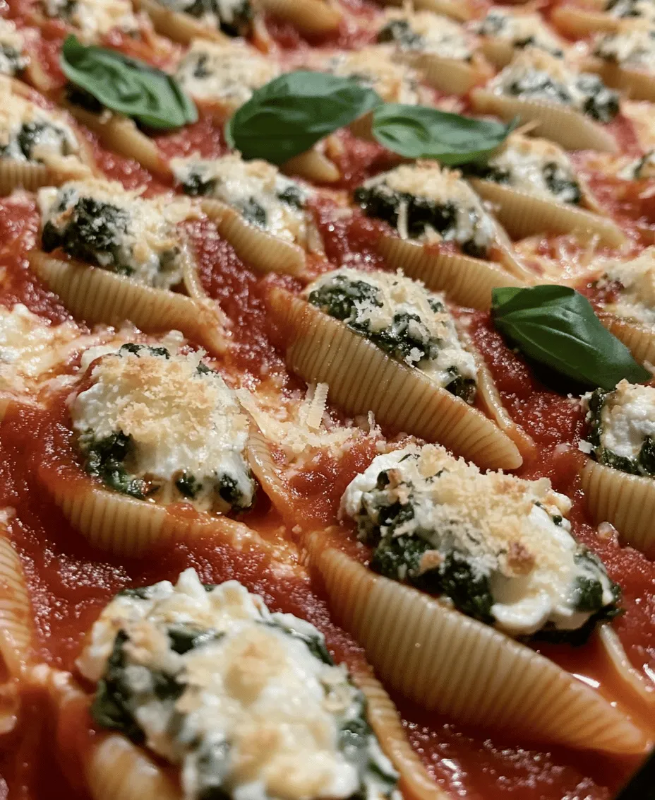 If you’re looking for a comforting and delicious dish that brings a taste of Italy to your dining table, look no further than Easy Spinach and Ricotta Stuffed Shells. This delightful recipe features large pasta shells filled with a creamy mixture of ricotta cheese, fresh spinach, and a blend of flavorful herbs and seasonings. It’s a dish that not only satisfies the palate but also warms the heart, making it perfect for family dinners, gatherings with friends, or even a cozy night in.