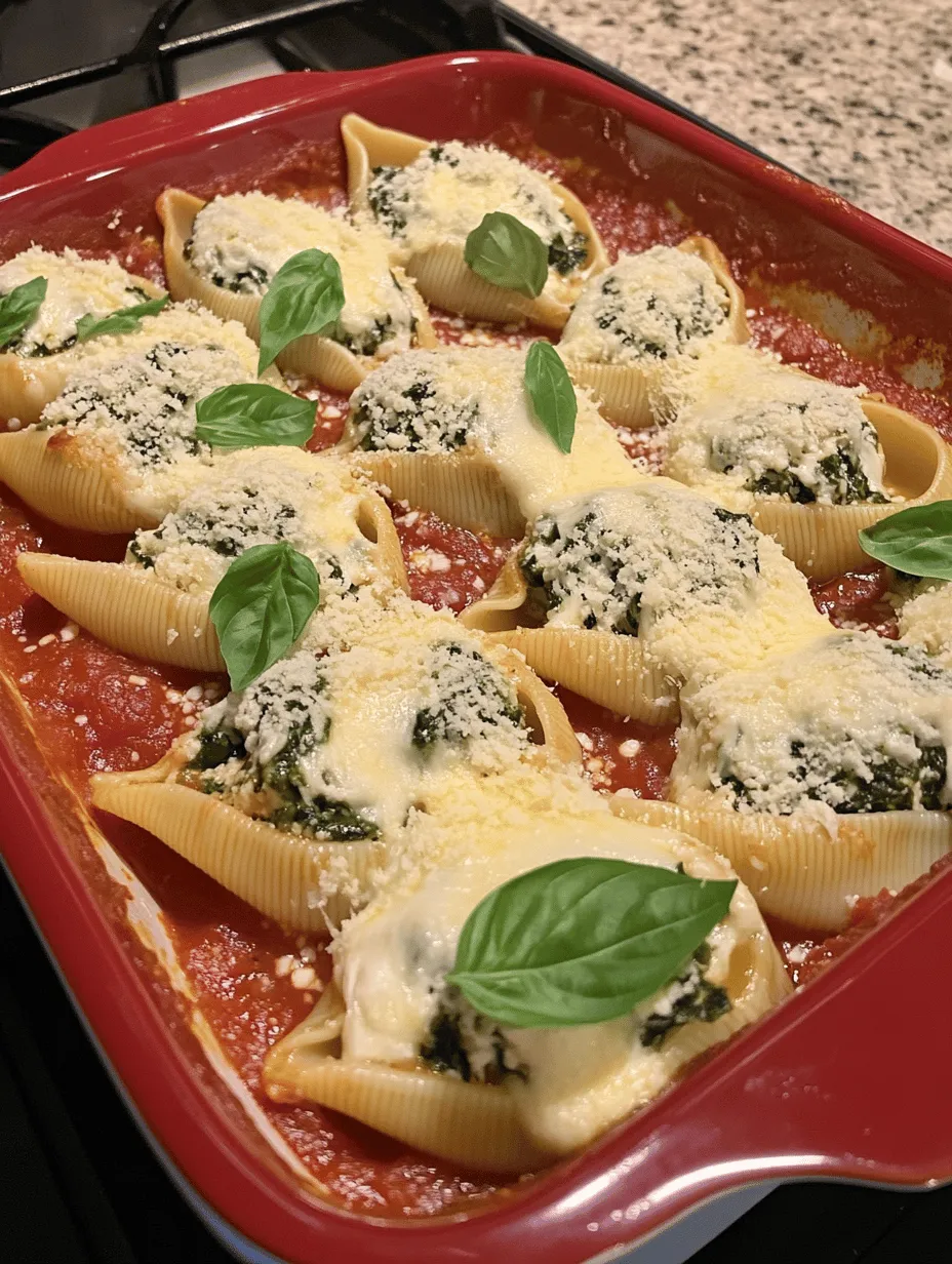 If you’re looking for a comforting and delicious dish that brings a taste of Italy to your dining table, look no further than Easy Spinach and Ricotta Stuffed Shells. This delightful recipe features large pasta shells filled with a creamy mixture of ricotta cheese, fresh spinach, and a blend of flavorful herbs and seasonings. It’s a dish that not only satisfies the palate but also warms the heart, making it perfect for family dinners, gatherings with friends, or even a cozy night in.