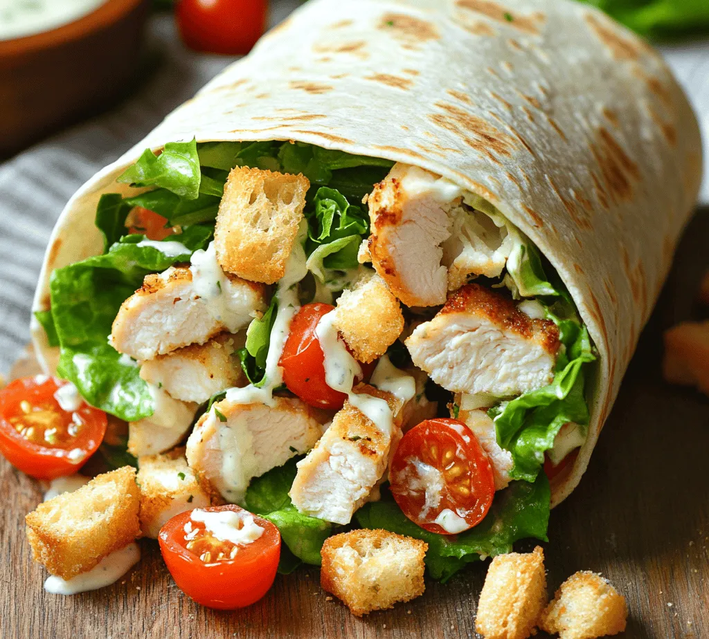 In today’s fast-paced world, finding a meal that is both delicious and convenient can often feel like a daunting task. Enter the Crunchy Chicken Caesar Wrap—a delightful combination of flavors and textures that can be enjoyed as a satisfying lunch, a light dinner, or even a quick snack. This wrap not only embraces the classic flavors of a Caesar salad but also transforms them into a portable meal that’s perfect for busy individuals and families on the go.