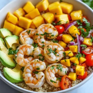 Welcome to a culinary adventure that combines the fresh flavors of the ocean with the vibrant, creamy goodness of avocados: Shrimp & Avocado Bowls with Mango Salsa & Lime-Chili Sauce. This dish is more than just a meal; it's an experience that tantalizes the taste buds and nourishes the body. Perfect for lunch, dinner, or even a festive gathering, these bowls are as colorful and visually appealing as they are delicious.