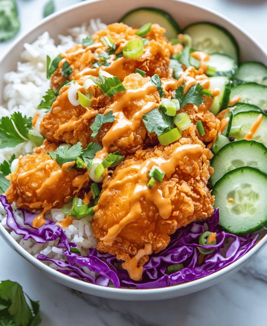 One of the most captivating aspects of Bang Bang Chicken Bowls is their complex flavor profile. The dish expertly balances spicy, sweet, and savory notes that create a delightful explosion of taste in every bite. The crispy chicken, paired with the crunchy freshness of vegetables and the richness of the sauce, results in a harmonious blend that keeps you coming back for more.