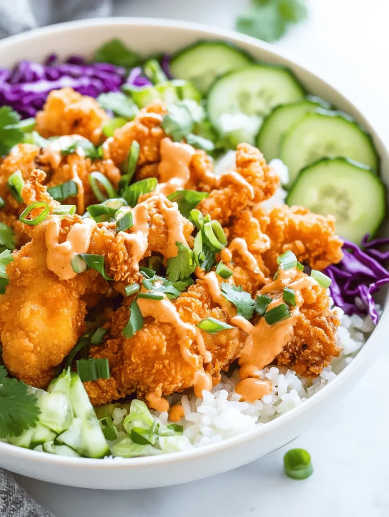 One of the most captivating aspects of Bang Bang Chicken Bowls is their complex flavor profile. The dish expertly balances spicy, sweet, and savory notes that create a delightful explosion of taste in every bite. The crispy chicken, paired with the crunchy freshness of vegetables and the richness of the sauce, results in a harmonious blend that keeps you coming back for more.