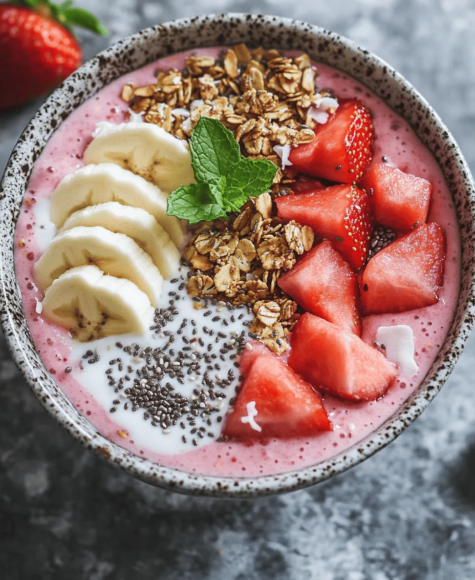 Smoothie bowls have taken the culinary world by storm, emerging as a beloved choice for breakfast, snacks, or even dessert. Their vibrant colors, creative toppings, and refreshing textures make them a delightful option for anyone looking to indulge in a healthy treat. Among the wide array of flavors and combinations available, a watermelon and strawberry smoothie bowl stands out for its refreshing nature and appealing sweetness. This recipe perfectly balances the hydrating qualities of watermelon with the luscious flavor of strawberries, creating a bowl that is not only a feast for the eyes but also a nourishing delight for the body.