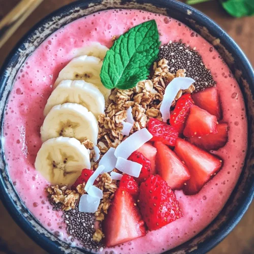 Smoothie bowls have taken the culinary world by storm, emerging as a beloved choice for breakfast, snacks, or even dessert. Their vibrant colors, creative toppings, and refreshing textures make them a delightful option for anyone looking to indulge in a healthy treat. Among the wide array of flavors and combinations available, a watermelon and strawberry smoothie bowl stands out for its refreshing nature and appealing sweetness. This recipe perfectly balances the hydrating qualities of watermelon with the luscious flavor of strawberries, creating a bowl that is not only a feast for the eyes but also a nourishing delight for the body.