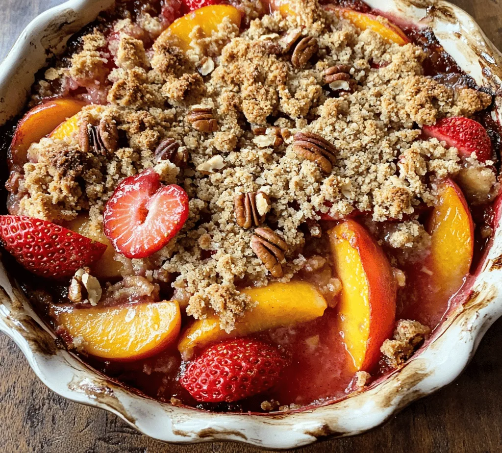 As the golden rays of summer dance through our windows, there's an undeniable joy that comes with the season—especially when it involves delightful desserts. Summer desserts are a celebration of fresh, vibrant flavors, and few treats can capture the essence of summer better than a Sunny Strawberry Peach Crisp. This delectable dessert combines the juicy sweetness of strawberries and peaches, creating a symphony of flavors that dance on your palate.