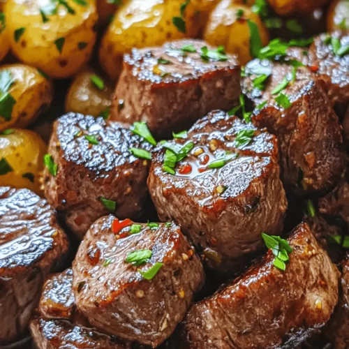 If you're searching for a dish that checks all the boxes for flavor, texture, and ease of preparation, look no further than savory garlic butter steak bites paired with crispy potatoes. This recipe is a celebration of rich, savory flavors and satisfying textures that come together to create a comforting meal perfect for any night of the week. Whether you're cooking for a special occasion or a simple weeknight dinner, this dish promises to impress with its mouthwatering aroma and delicious taste.