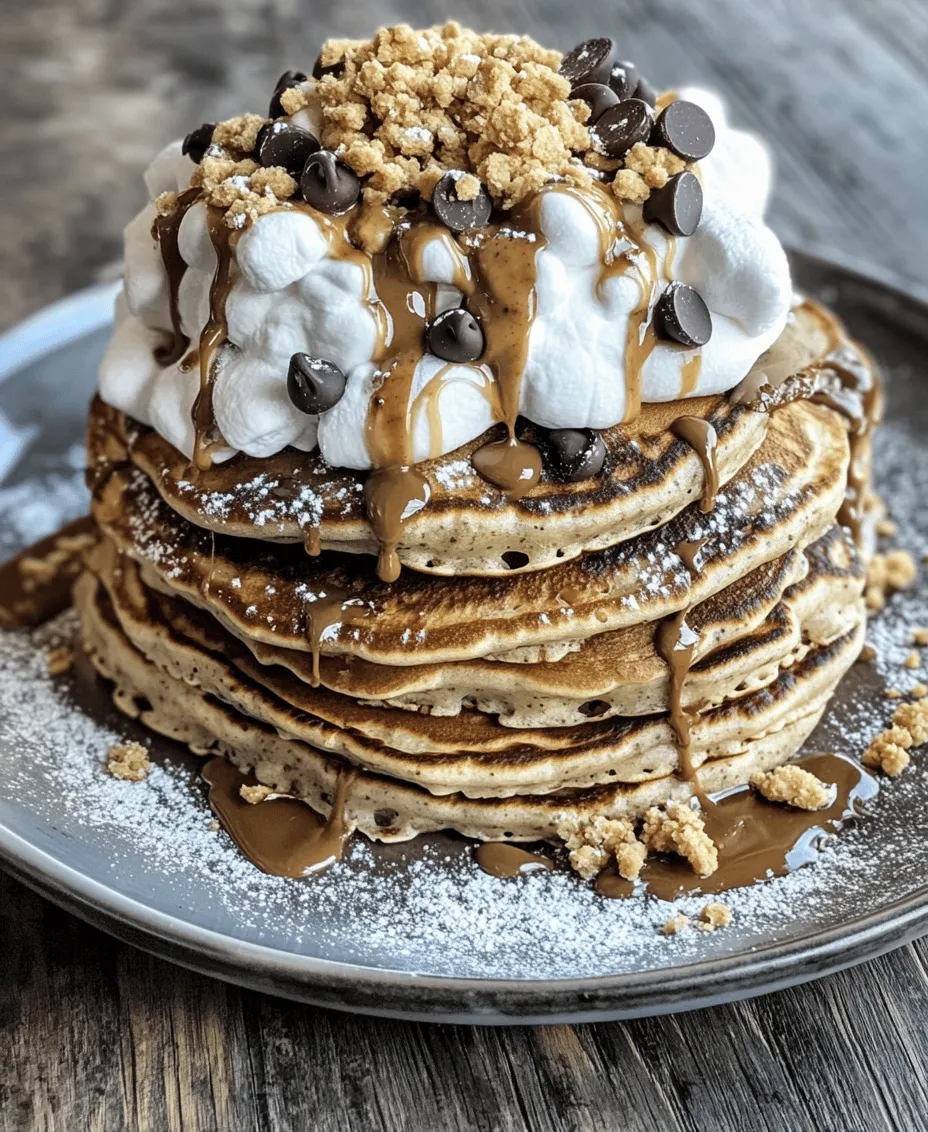 Imagine starting your day with the delightful aroma of fluffy pancakes wafting through your kitchen, only to discover that they are infused with the nostalgic flavors of classic campfire s’mores. Welcome to the world of S’mores Pancakes—a delectable breakfast treat that brilliantly marries the rich, indulgent elements of chocolate, gooey marshmallow, and crunchy graham crackers into one stunning dish. This recipe is not only simple to prepare but also elevates your morning routine or brunch gatherings into a memorable culinary experience.